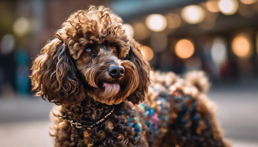 brindle poodle s unique coat