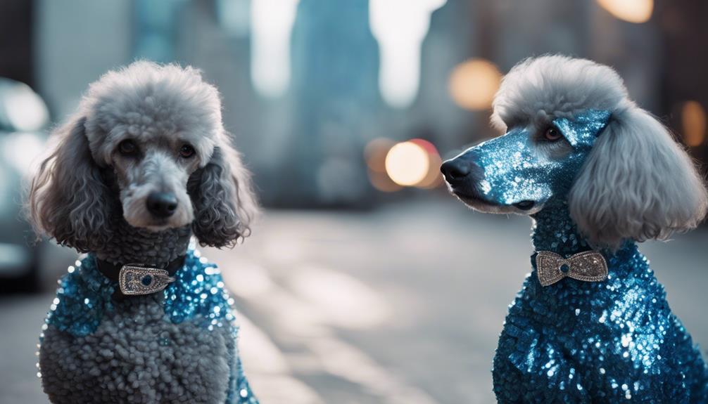 charming silver and blue