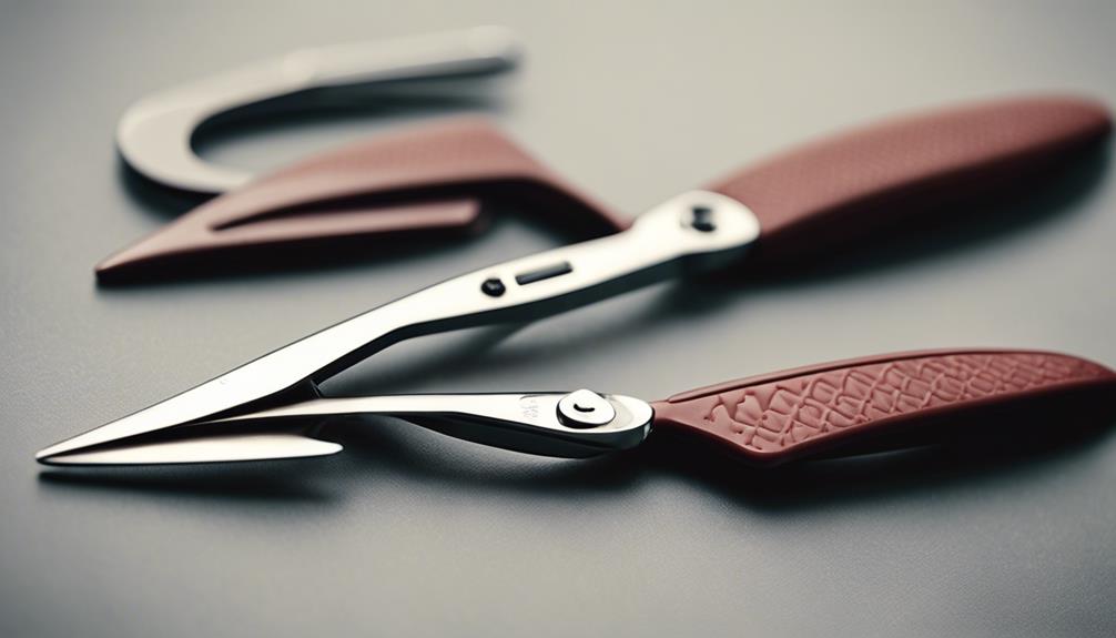 clipping hair with scissors