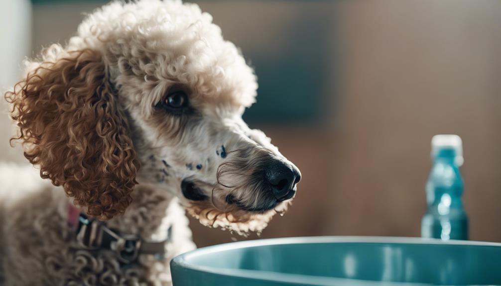 dehydration in poodle breeds