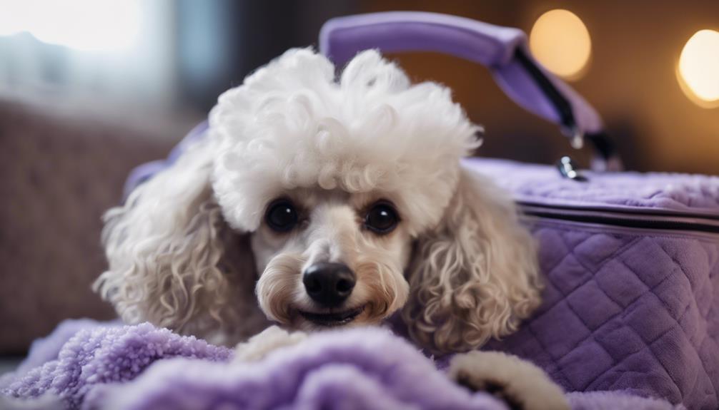ensuring poodles comfort during transit