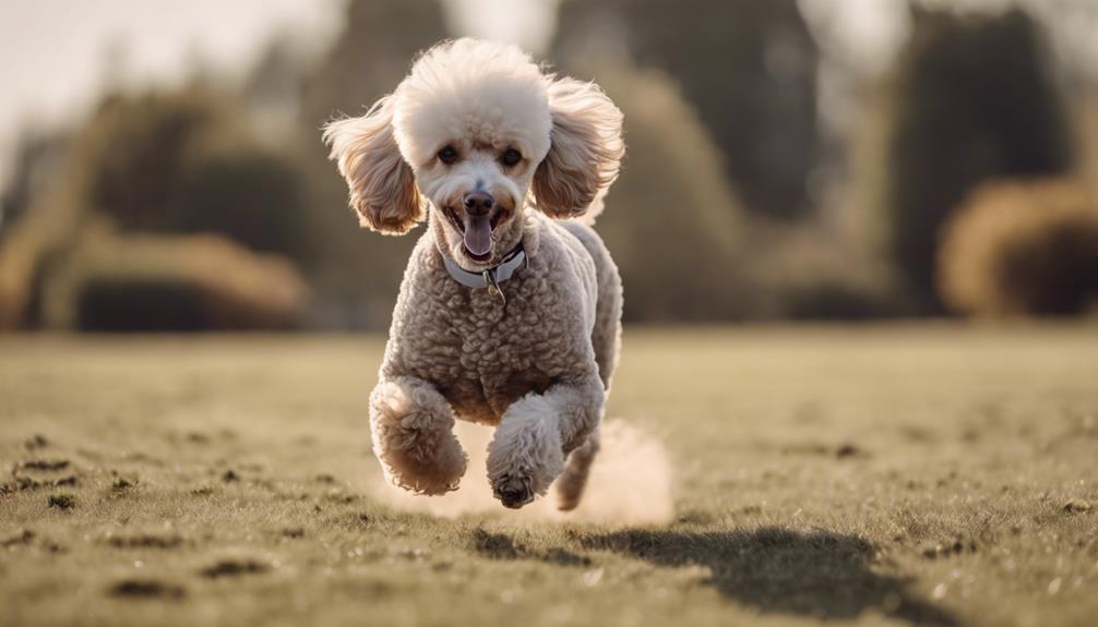 managing a lively poodle