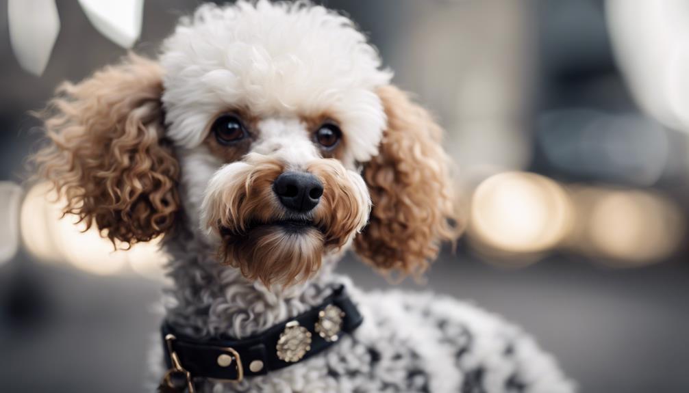 multicolored poodles with flair