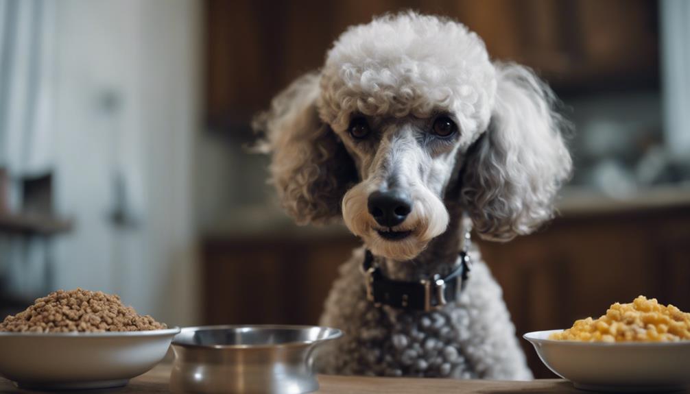 nutritional advice for older poodles