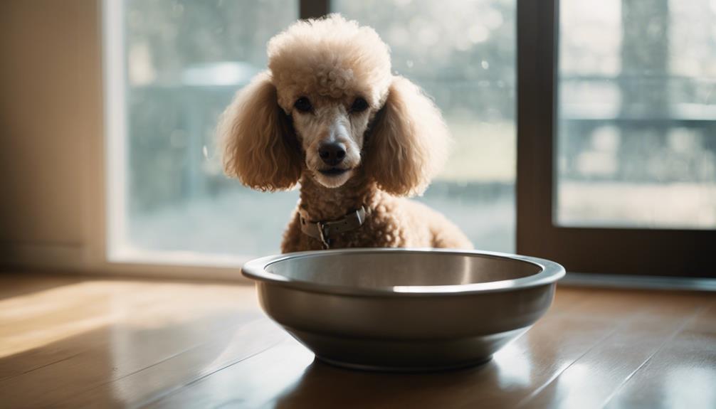 poodle s daily water intake