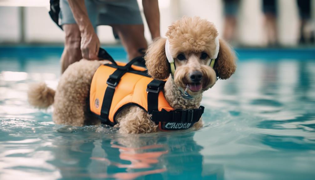 poodle swimming lesson techniques