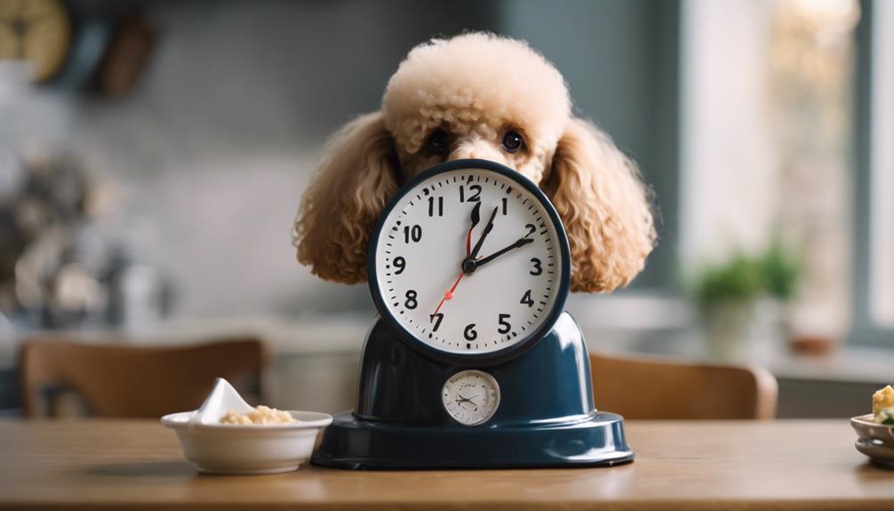 poodle training meal schedule
