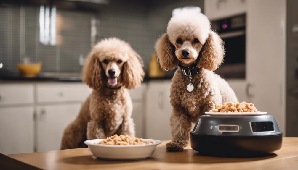 pregnant poodles meal adjustments