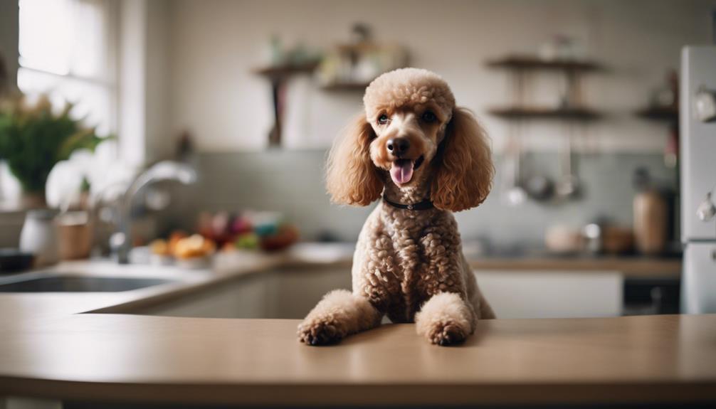 preventing poodle from counter surfing