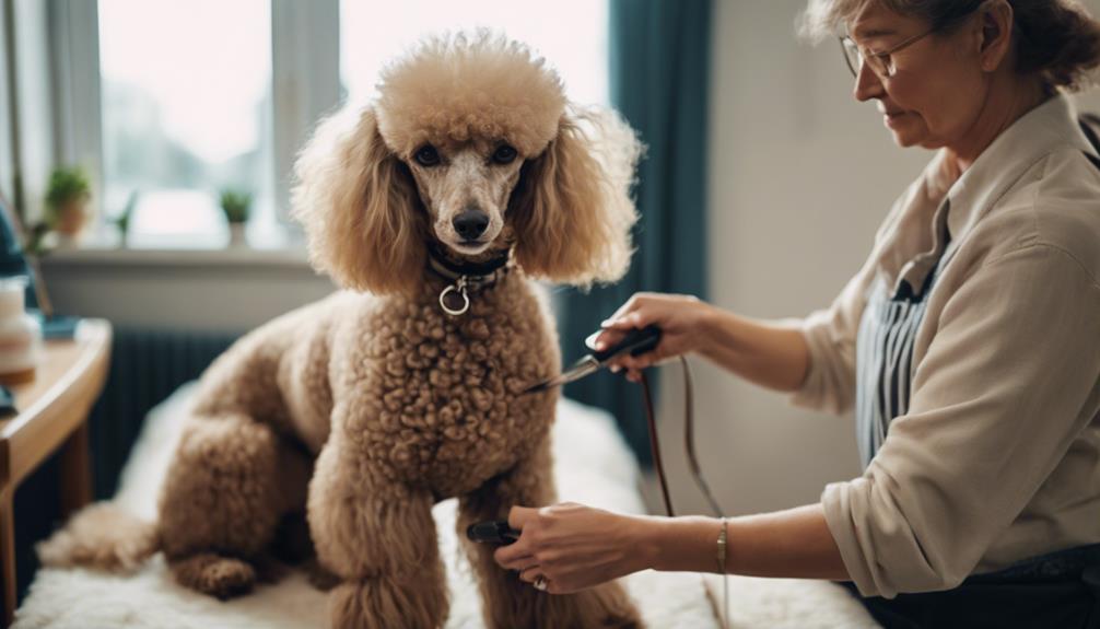senior poodles grooming routine