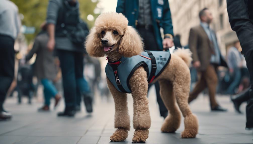 service poodles get trained