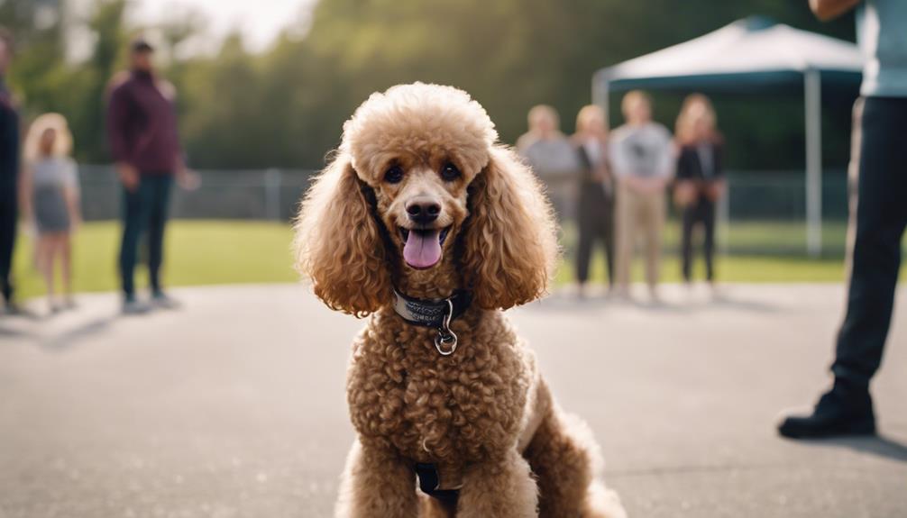 service poodles undergo obedience