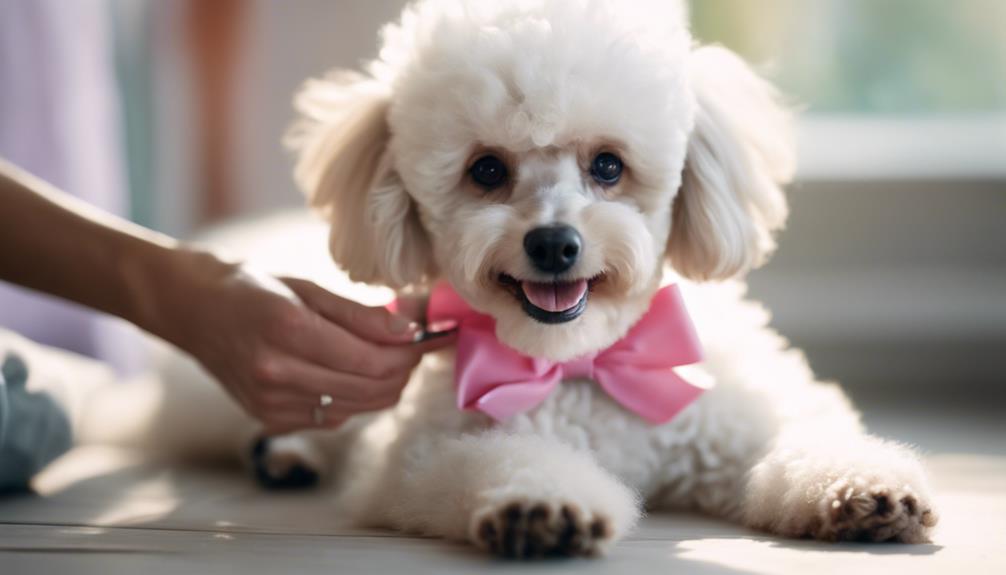 start grooming poodle puppy