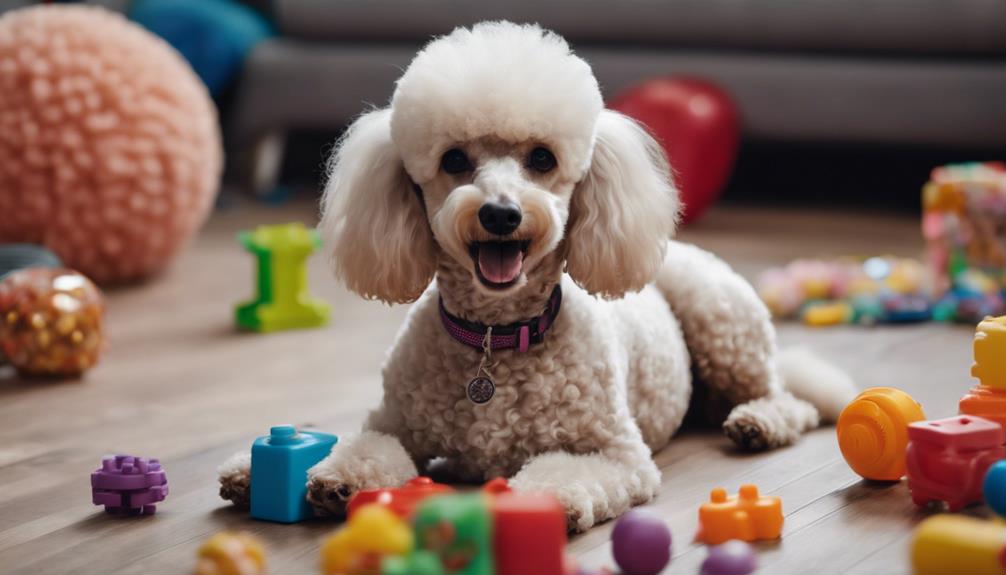 studying poodle behavior patterns
