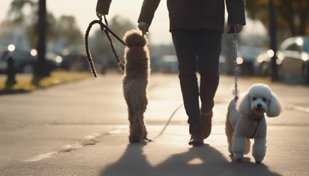 training poodles to walk