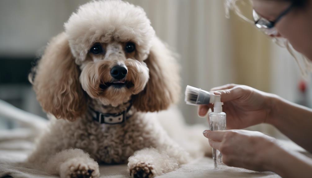 treating poodle s injury carefully